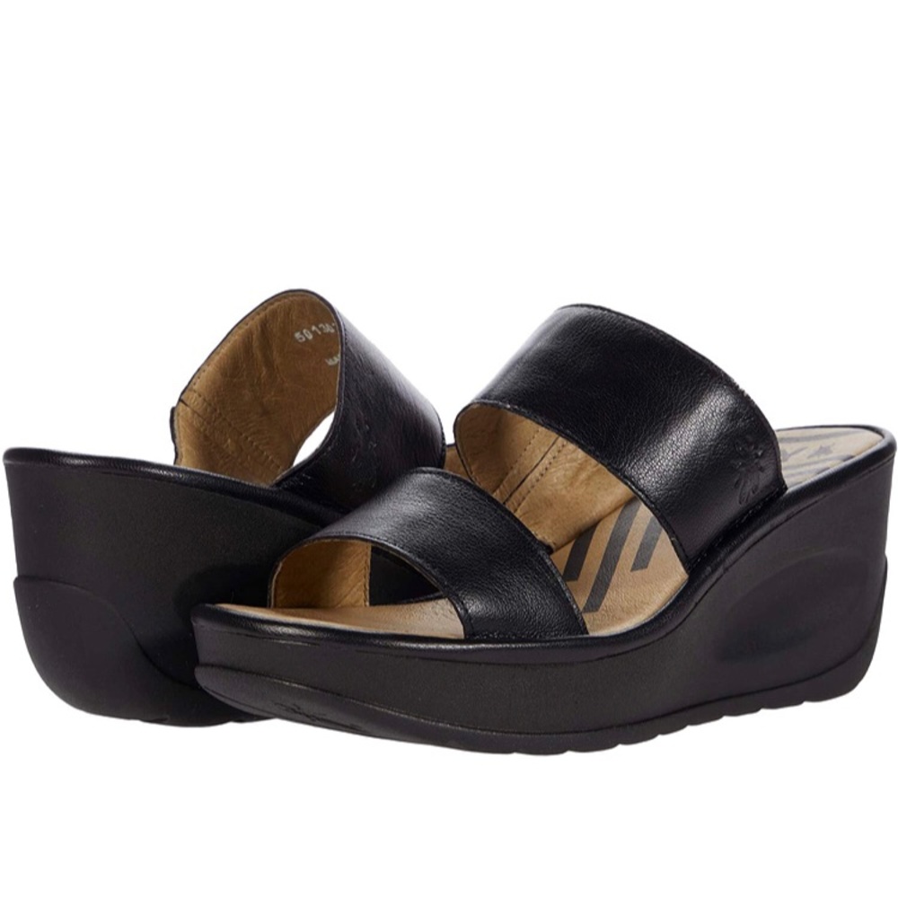 FLY LONDON JESY302FLY 41 COMFORTABLE WALKING PLATFORM HEELS WORN ONCE  *FIRM*